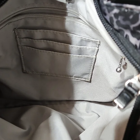 Baggallini Gray Leopard Print Belt Bag - Picture 5 of 11